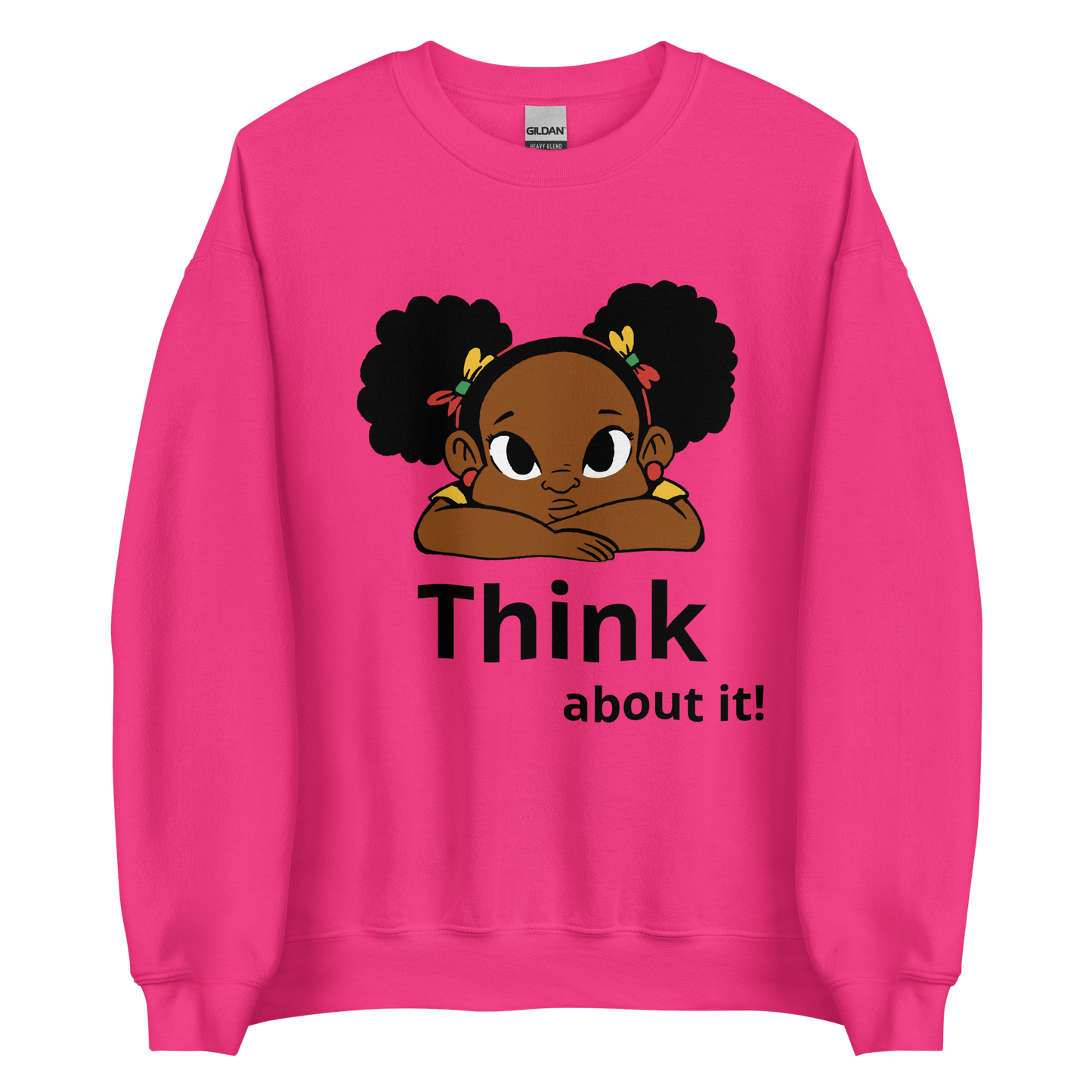Think about it! Fleece Sweatshirt – Power in Reflection
