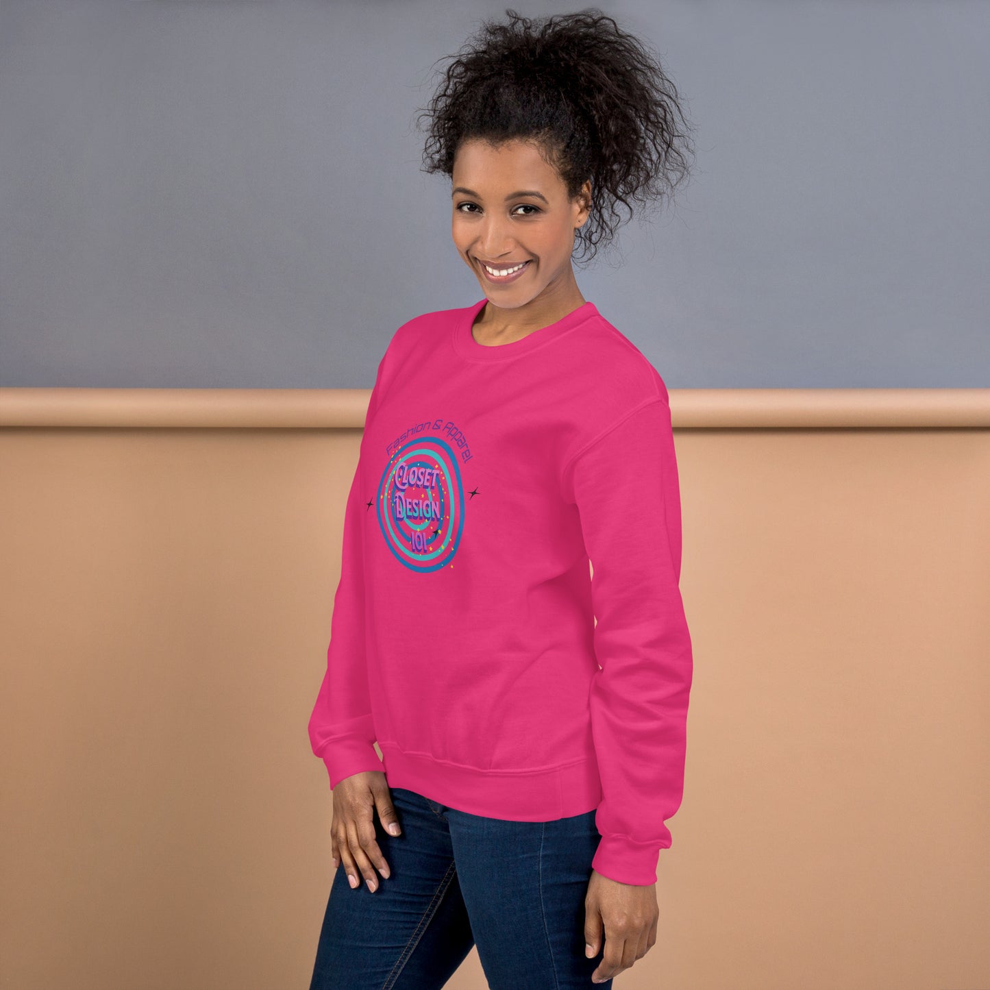 Closet Design 101™ Signature Pink Graphic Sweatshirt