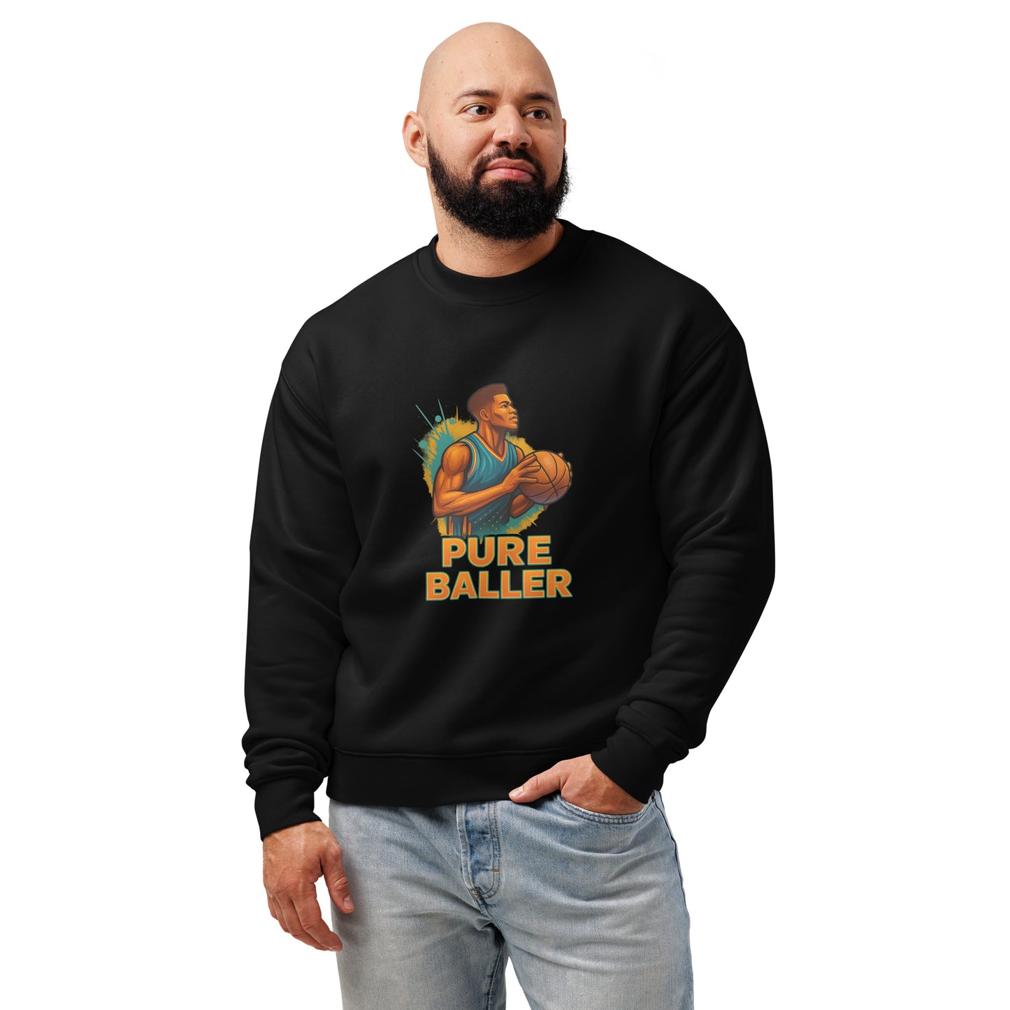Pure Baller Men’s Sweatshirt – Game-Ready Graphic Style