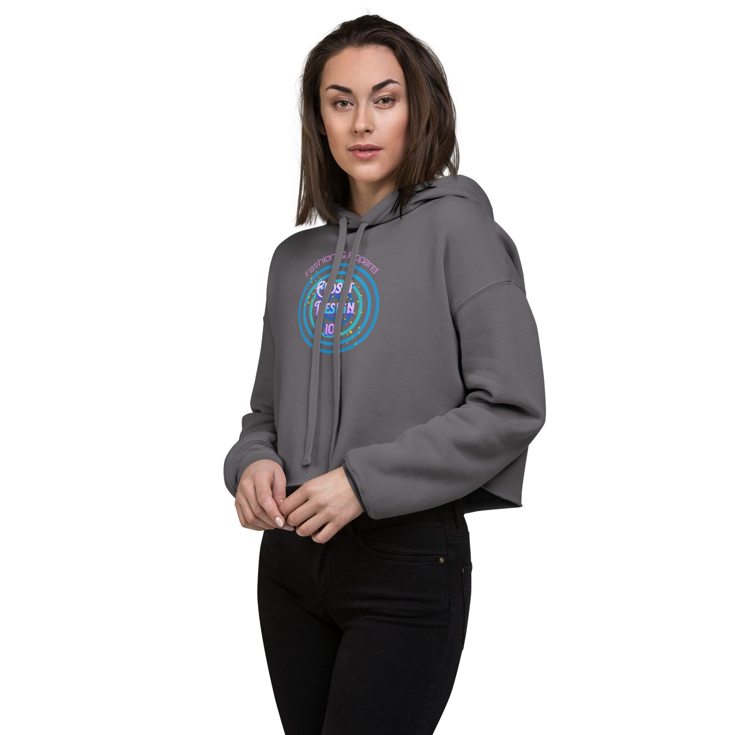 RESET DESIGN Cropped Hoodie – Charcoal Pulse Edition by Closet Design 101™