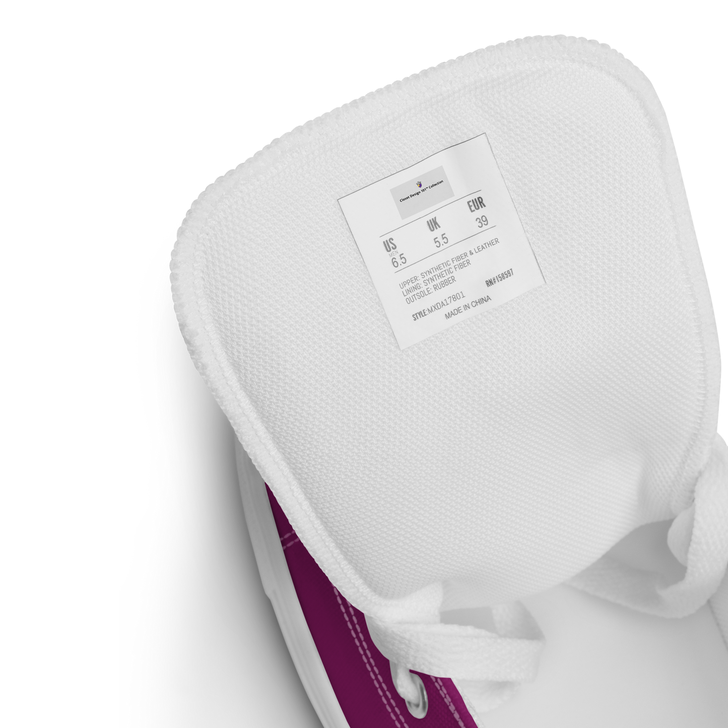 Women’s high top canvas shoes