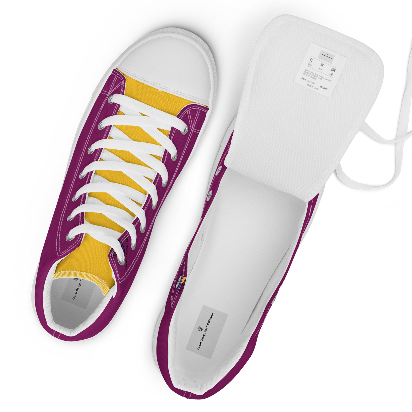 Women’s high top canvas shoes